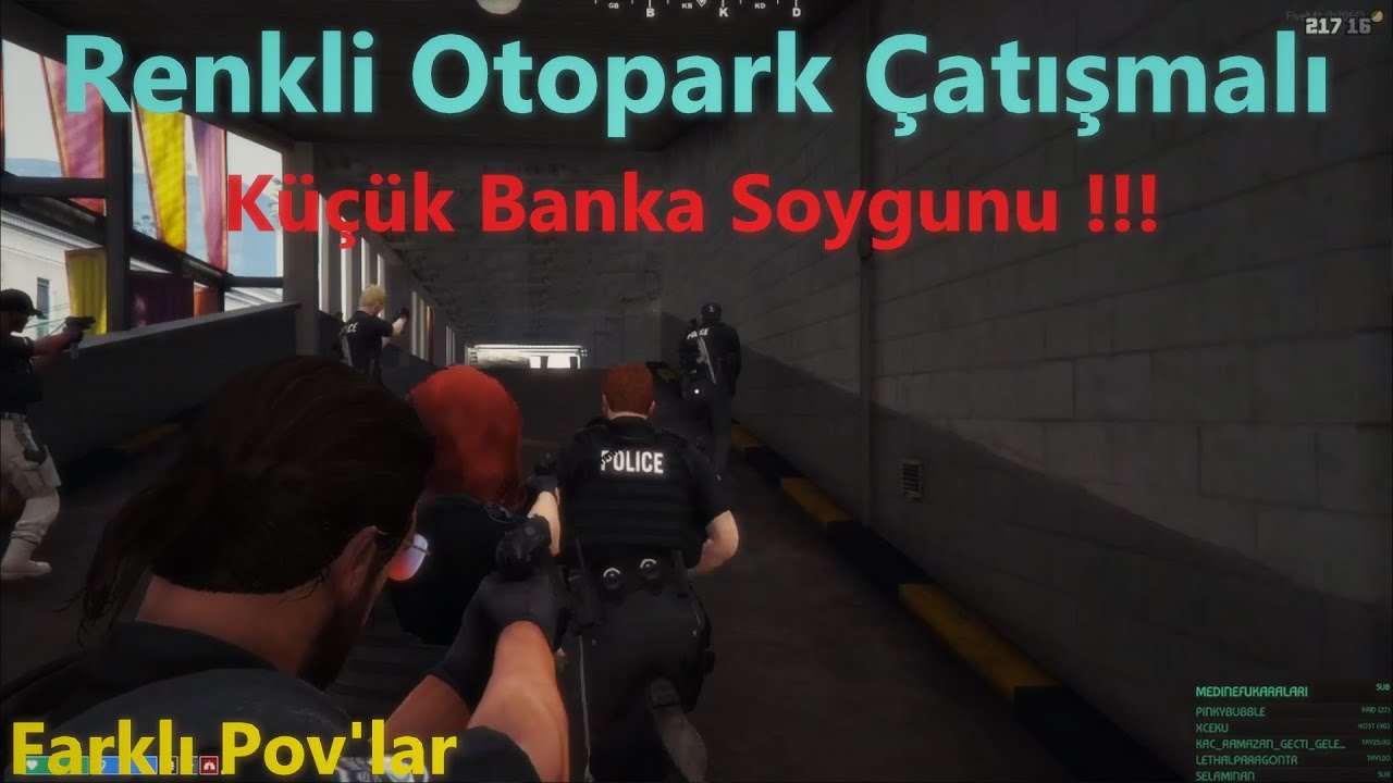 EDRP l Renkli Otopark Çatışmalı Küçük Banka Soygunu !!!  #TenV2