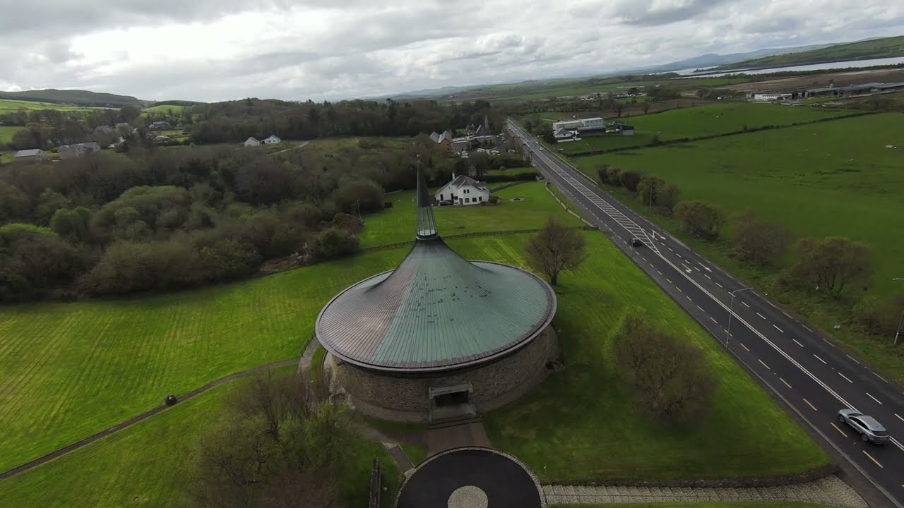 DJI FPV Drone Footage 4K ST  AENGUS CHURCH, BURT, CO  DONEGAL April 2022. &lsquo;Building of the Century&rsquo;