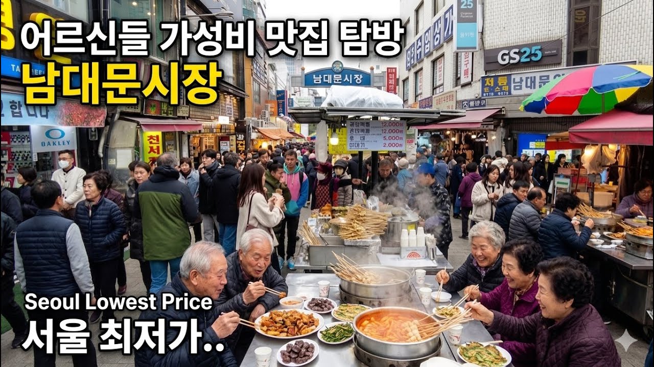 요즘도 이 가격? 남대문시장 어르신 맛집 직접 가보았습니다