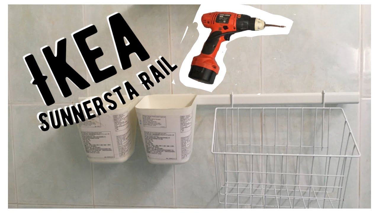 Bilik Air Minimalist guna Ikea Sunnersta Rail