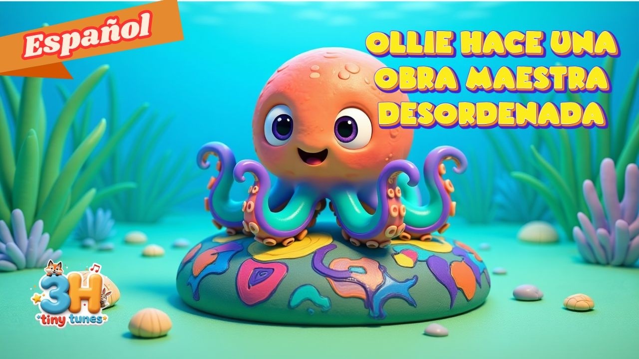 Ollie Hace una Obra Maestra Desordenada | Canción Creativa Infantil | 3H TINY TUNES