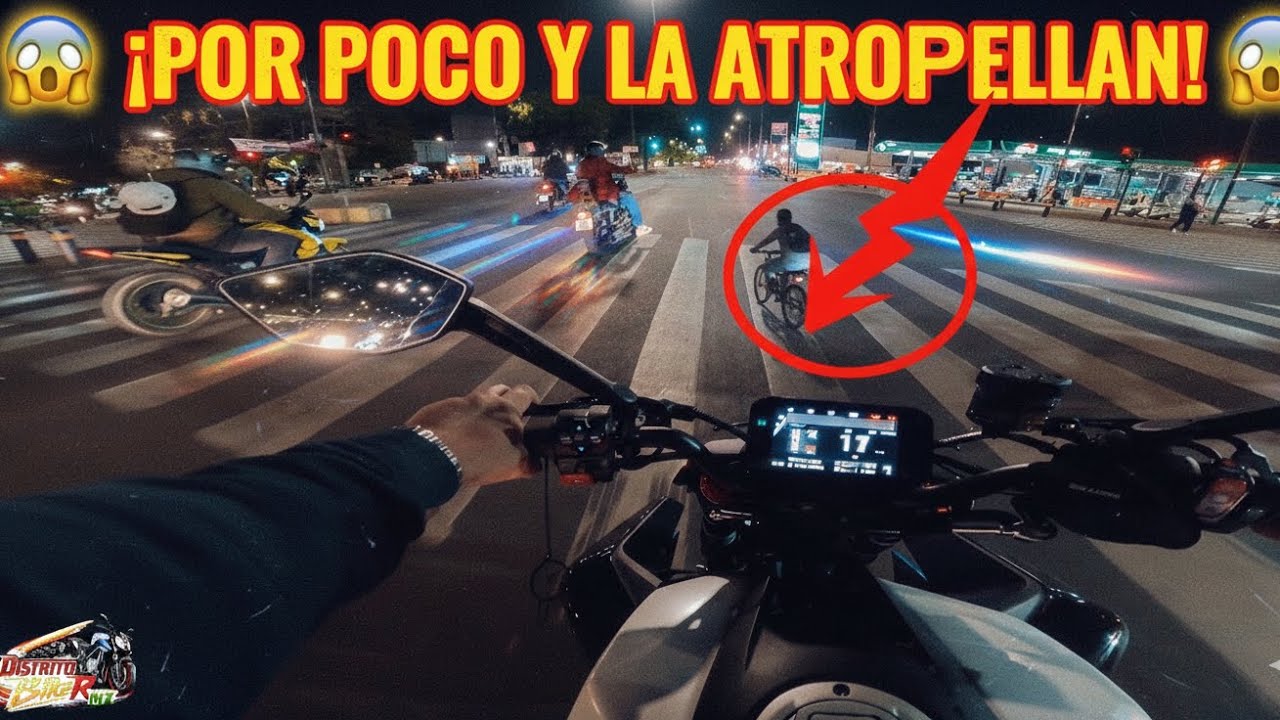¡POR POCO Y NO LA CUENTA! 😱Rodada Nocturna con la 675 NK