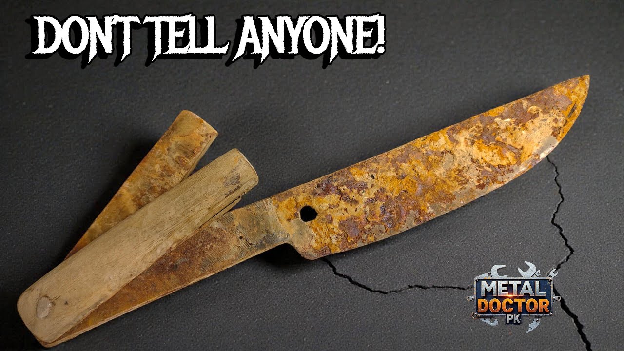 100% Free Rust Removal Secret | Knife Restoration Trick