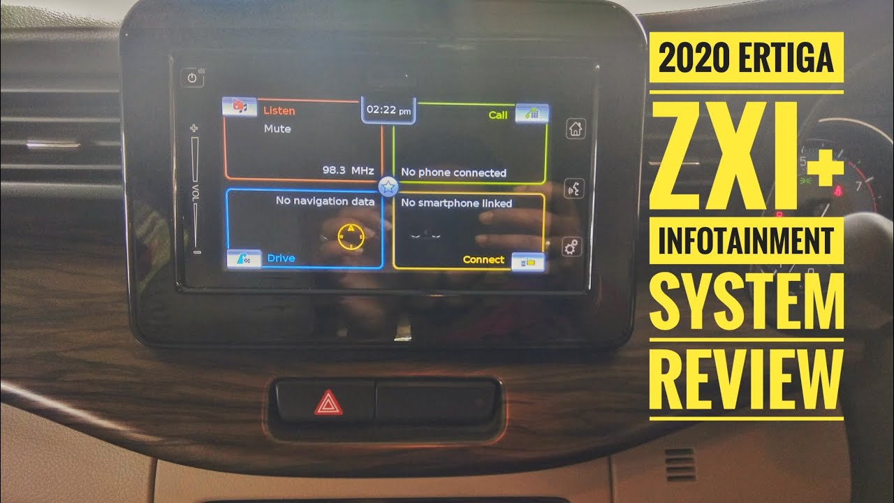 2020 ertiga zxi+ infotainment system review