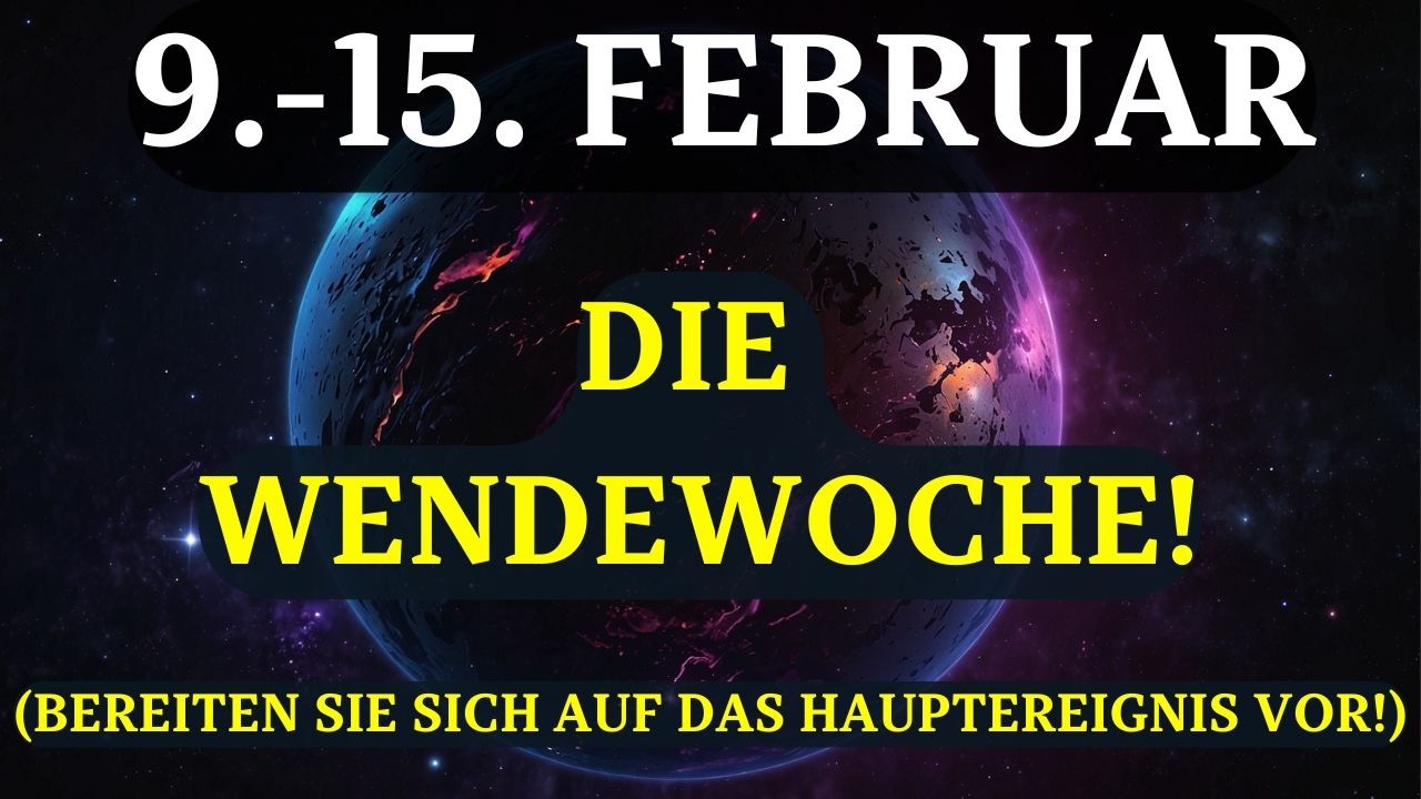 SIE MÜSSEN DAS VOR MORGEN WISSEN! Dringende Warnungen zur SCHICKSALHAFTESTEN FEBRUAR-WOCHE!