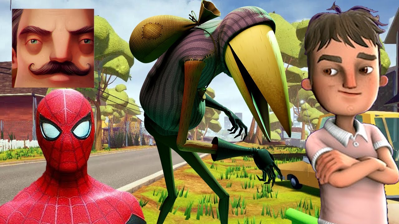 Hello Neighbor - New Secret Neighbor Guest Spider-Man Ant-Man Aaron History Part 1309 Gameplay TP
