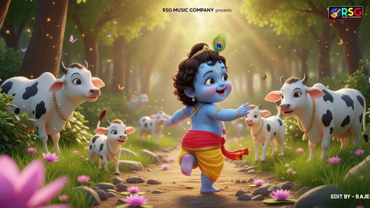 छोटी छोटी गैया - Choti Choti Gaiya Chote Chote Gwal | Krishna Bal Leela | Little Krishna Song