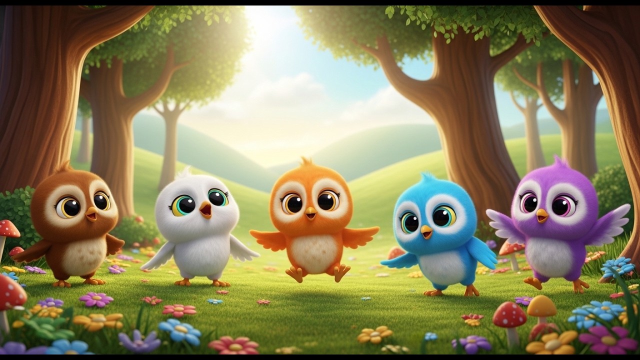Five Little Owl Babies Hoot Hoot Hoot | Bedtime Songs & Night Animal Rhymes