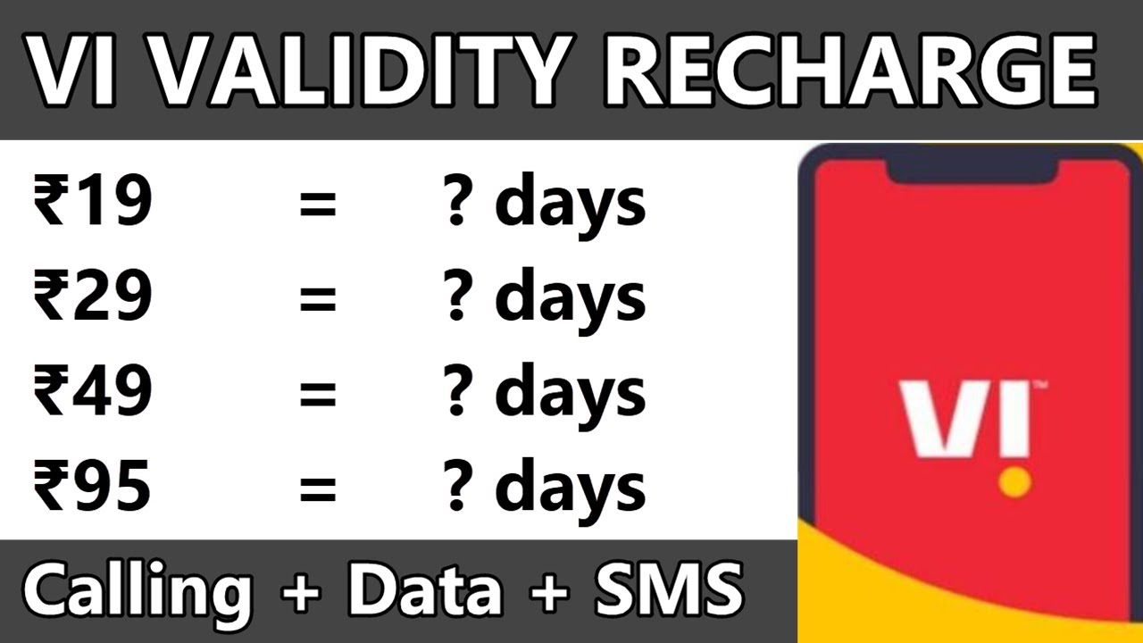 VI New Recharge Plans | VI Validity Recharge | VI New offer 2020 