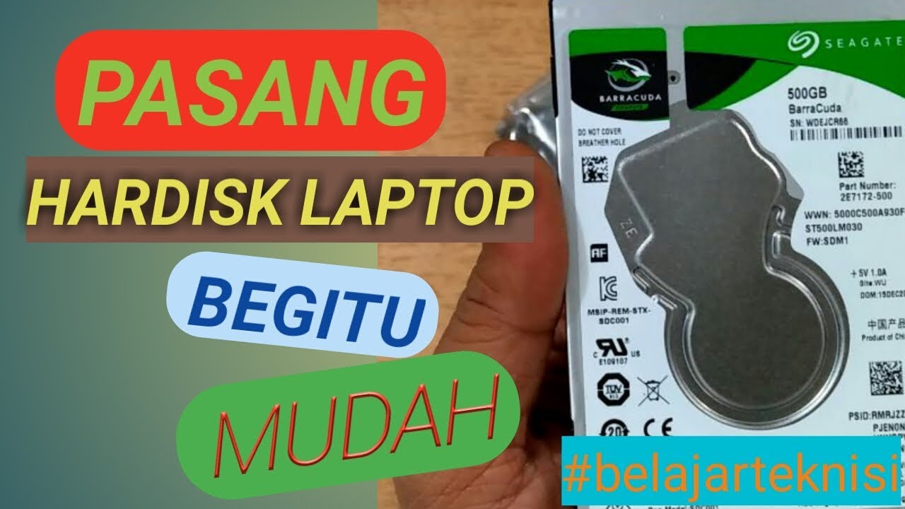 CARA PASANG HARDISK BARU DI LAPTOP