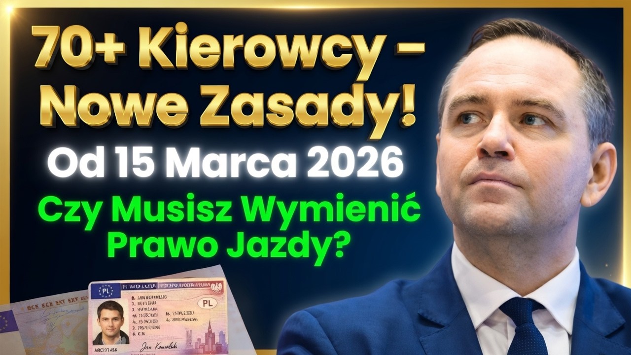 🚗 Prawo jazdy 70+ od 15 MARCA 2026 – Nowe zasady. Czy musisz wymienić dokument?