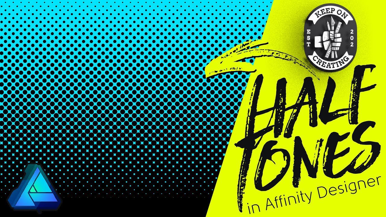 Affinity Designer Tutorial - Affinity Designer Halftone Vector Graphics Effect