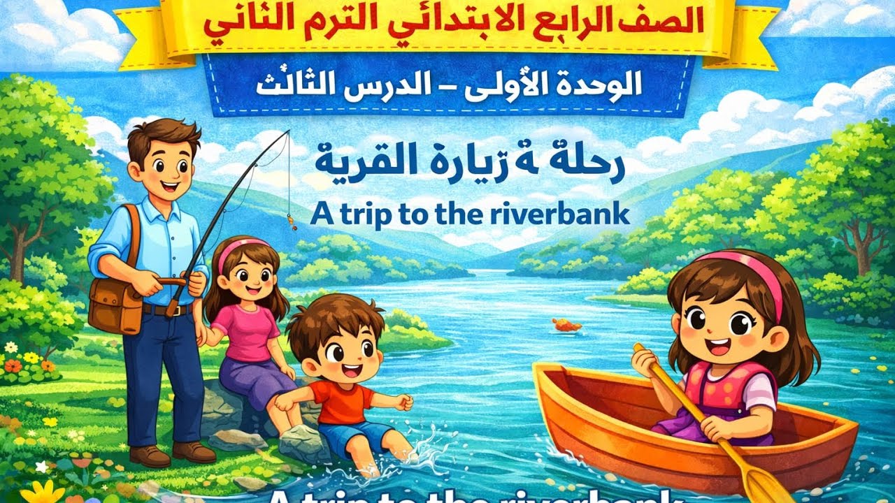 اللغه الانجليزيه _الصف الرابع الابتدائي _الترم الثاني_ الوحده الاولى _الدرس الثالث_ كتاب المعاصر 