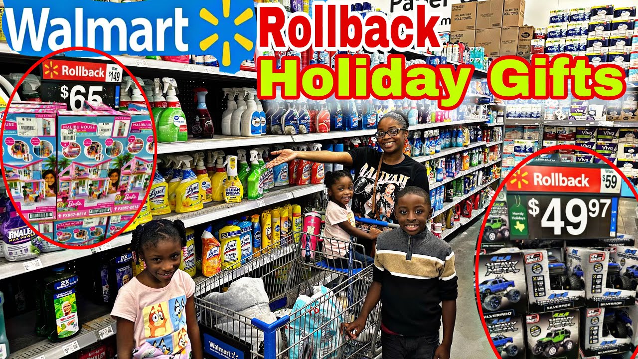 SURVIVING WALMART SHOPPING WITH 3 KIDS+ ROLLBACK DEALS ON HOLIDAY GIFTS & ESSENTIALS HAUL