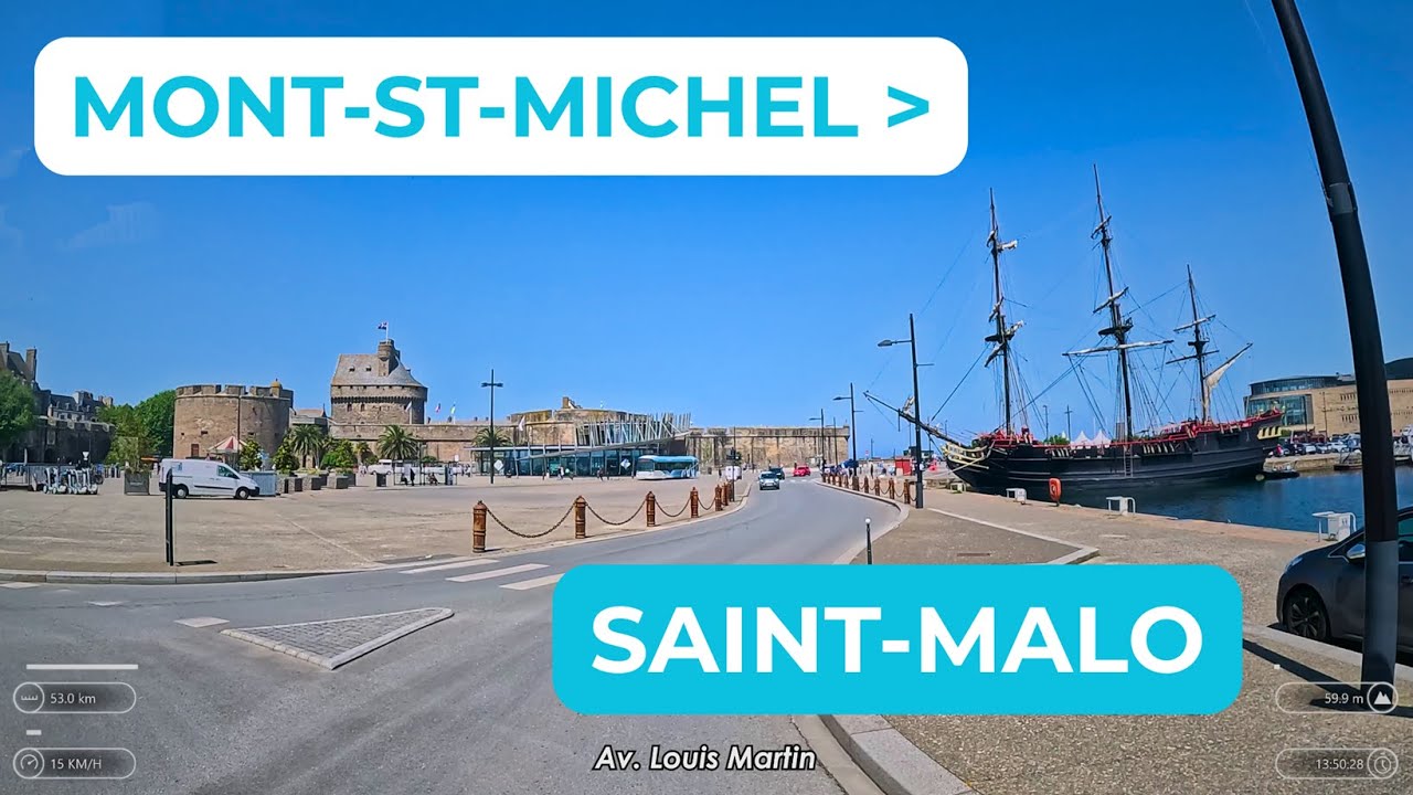 MONT-ST-MICHEL PARKING - SAINT MALO | SETRA S517 | 4K