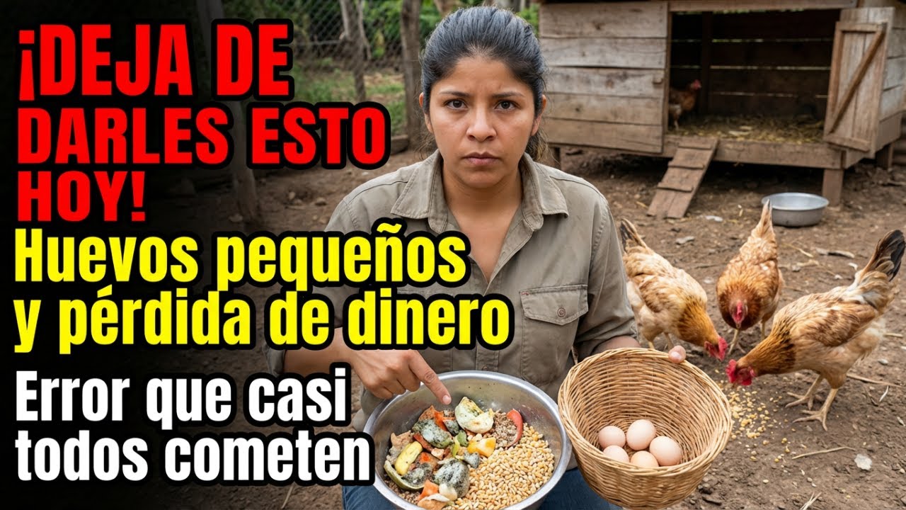 Deja de Darles Esto a tus gallinas Hoy Mismo Causan Huevos Pequeños y Pérdida de Dinero).