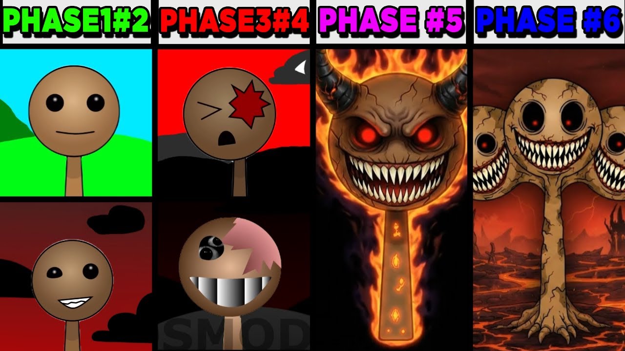 All Phases in New Incredibox Sprunki Oc of Buddy (Kick The Buddy): From Phase 1 to Phase 6