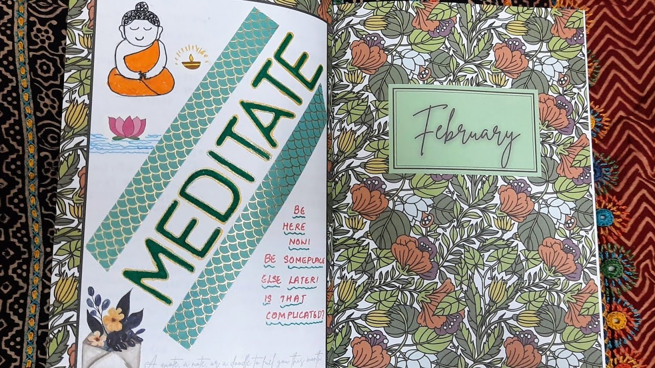 My february setup of  The Tall elephant planner cum journal.