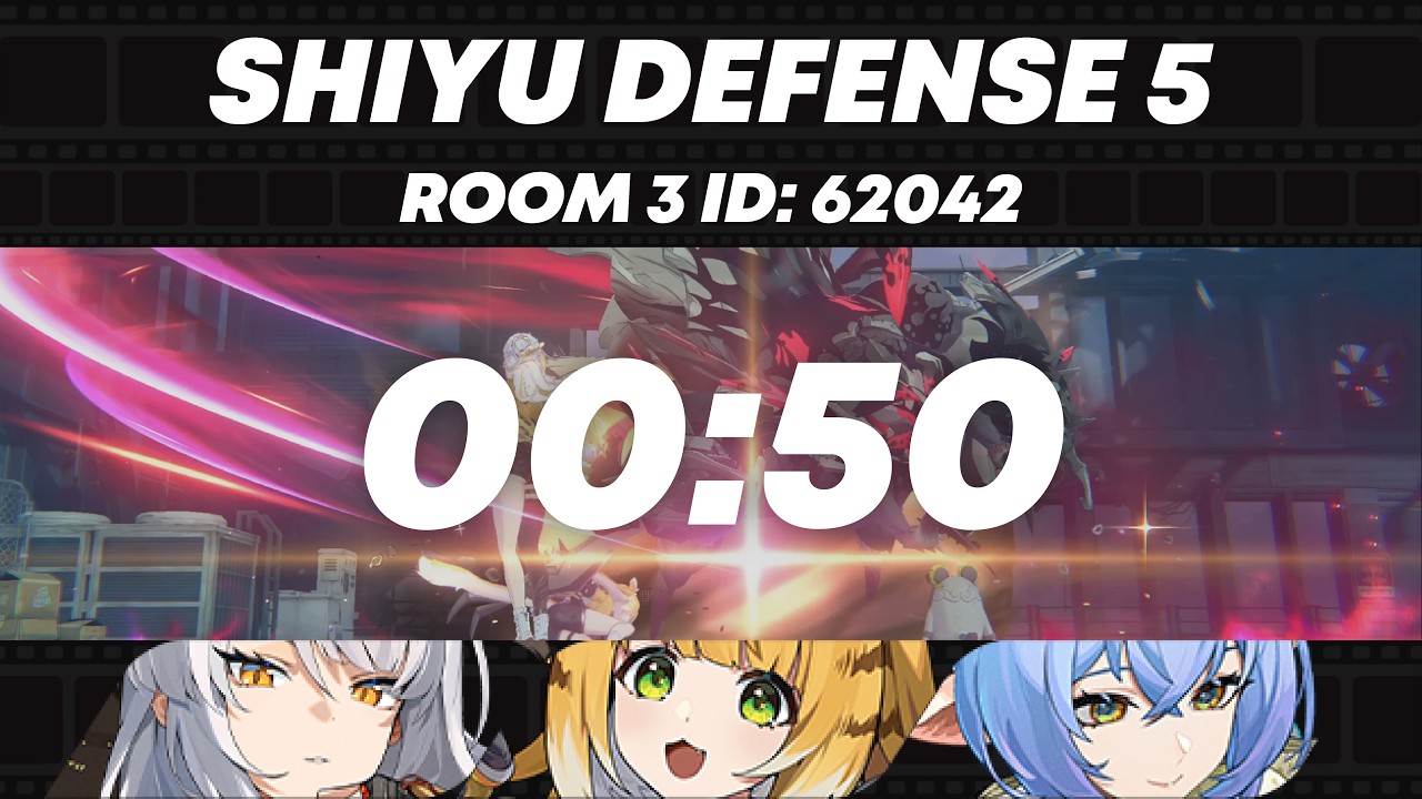 Shiyu Defense 62042 Stage5 Room3 in 50 sec by Yixuan & Ju Fufu & Lucia!