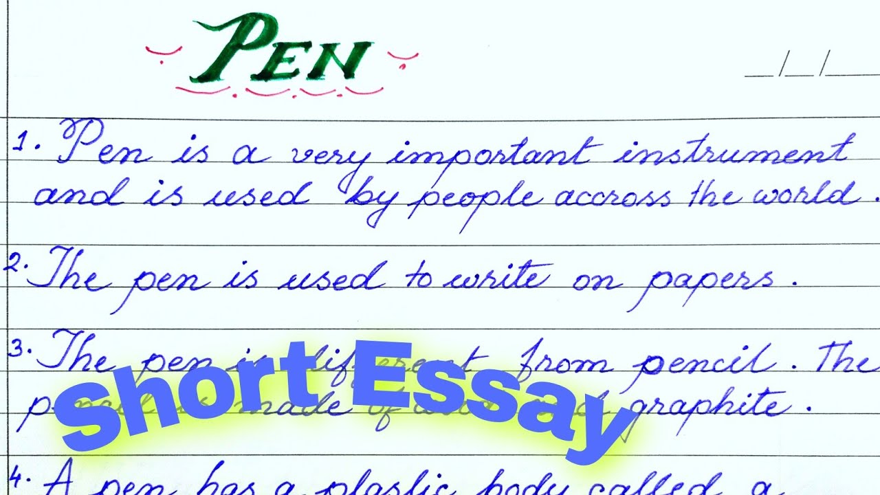 Pen essay in english | 10 lines on pen | pen par nibandh english mein | essay on pen/pen par 10 line