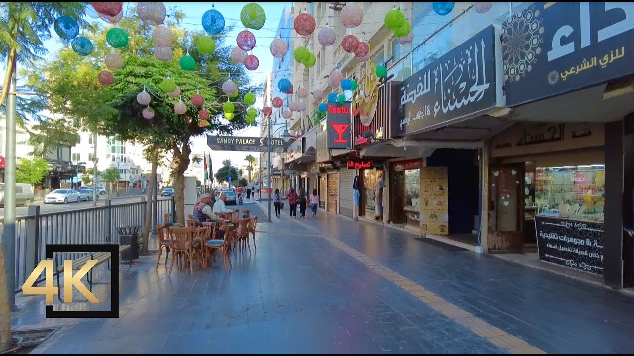Amman Jordan 🇯🇴 Jabal Al Hussein Amman Walking Tour Part 1 | Arab Ambience | الاردن عمان جبل الحسين