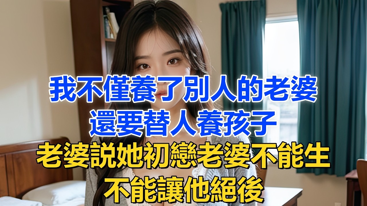 我不僅養了別人的老婆，還要替人養孩子！老婆説她初戀老婆不能生，不能讓他絕後。