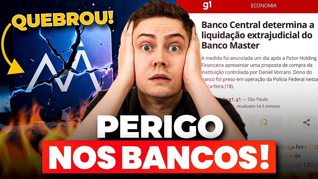 🚨 INVESTIDORES EM PÂNICO COM A QUEBRA DO BANCO MASTER! Seu dinheiro está seguro? FGC protege?