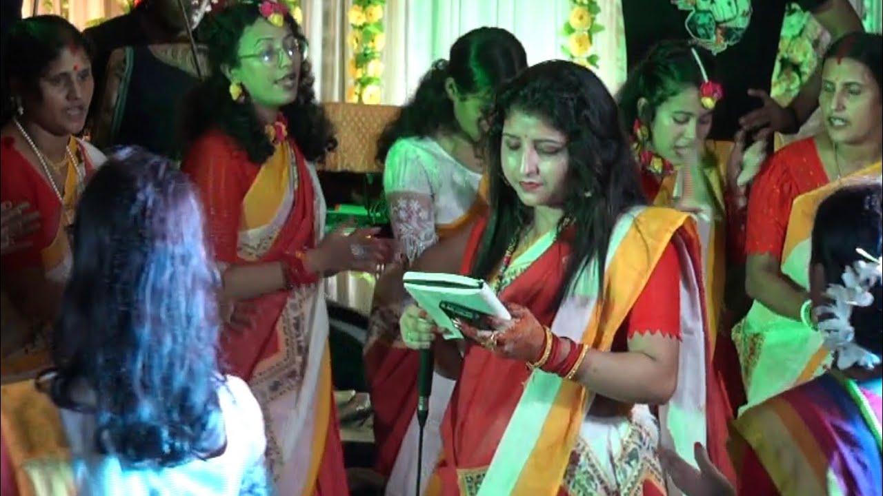 মিউজিক ছাড়া এমন গান জীবনে প্রথম শুনবেন ||🔥গ্রামের স্মার্ট মেয়েদের ধামাইল || Rup dekhiya ghum ase na