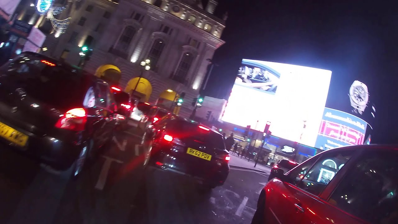 Nightlife Piccadilly cycling therapy POV  London