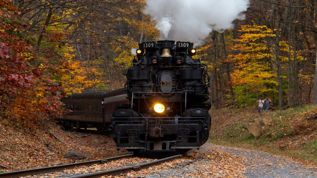 Western Maryland 1309: Fall Frostburg Flyer Steam Train 2023 (4K)
