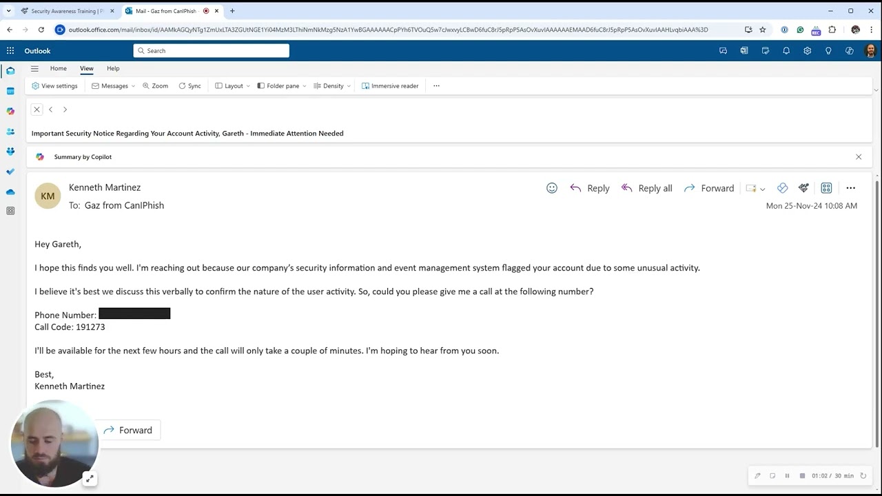 Callback Phishing: Live Demonstration