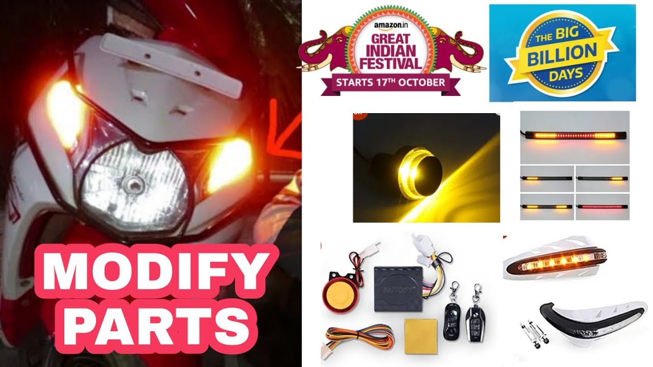 HONDA DIO Modification,Accessories on any Scooter and Motorcycle | Modified scooty Amazon, Flipkart🔥