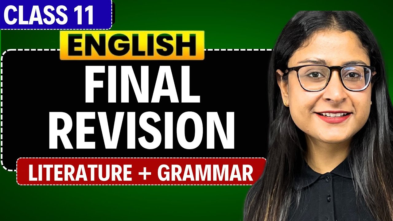 CLASS 11 English | Full Syllabus Revision  | Literature + Grammar | CBSE 2026 | Nikita Singh