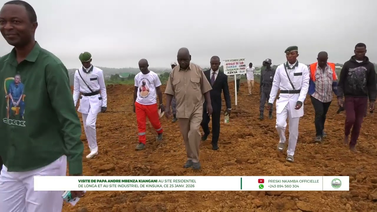 VISITE DE PAPA ANDRE MBENZA KIANGANI AUX SITES RESIDENTIEL DE LONGA ET RESIDENTIEL CE 25 JANV. 2026