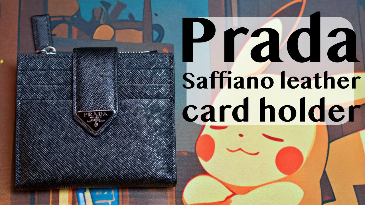 PRADA Saffiano Leather Card Holder: Best Compact Wallet? 💎 10 Slots & Zip Pocket