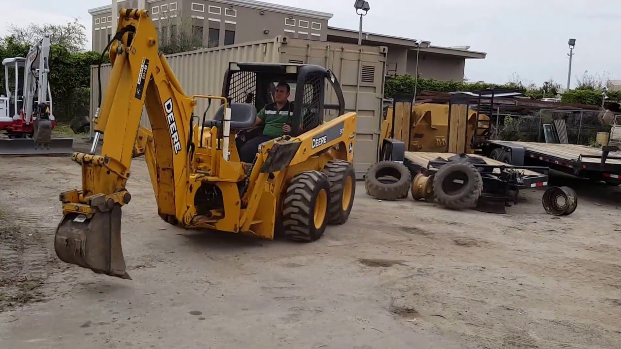 2006 John Deere 317 Skid Steer 834 Hrs Backhoe Attachment EV Equipment LLC