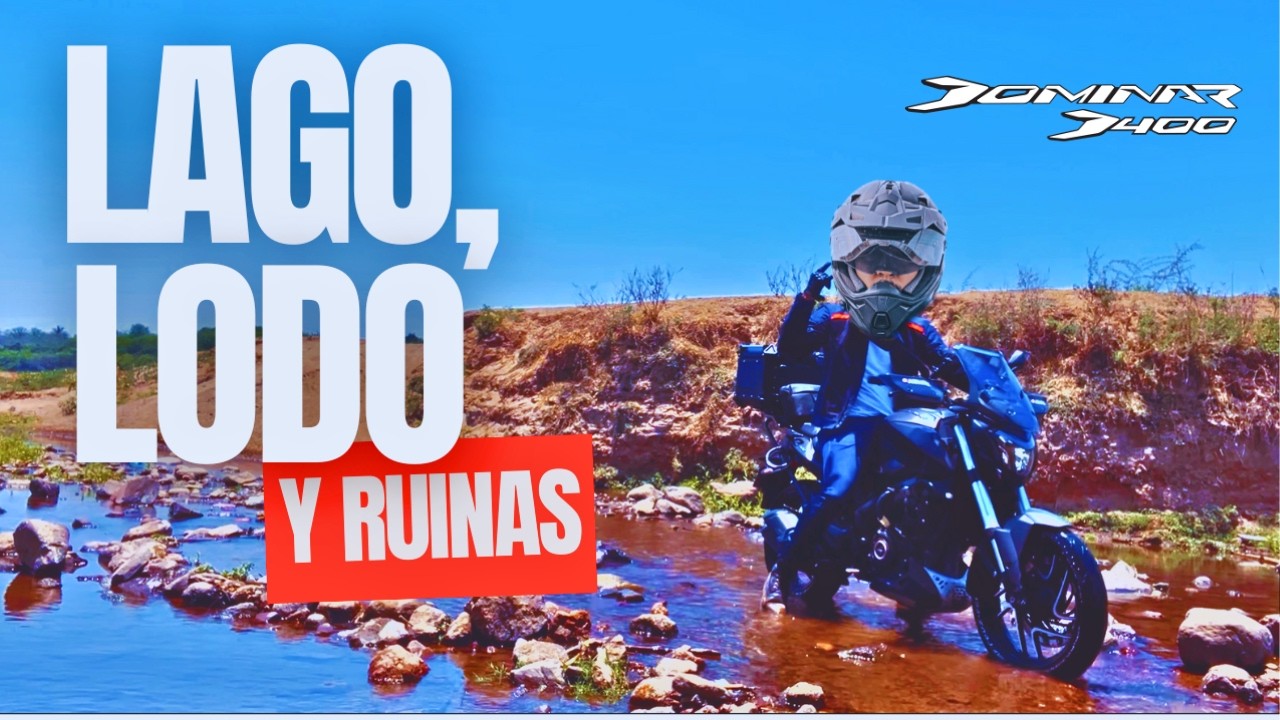 La DOMINAR 400 🔥 ¡NO SE RAJA! 🦾🏍️ Manejando en TIERRA y LODO vista de DRON | Jadd Motos