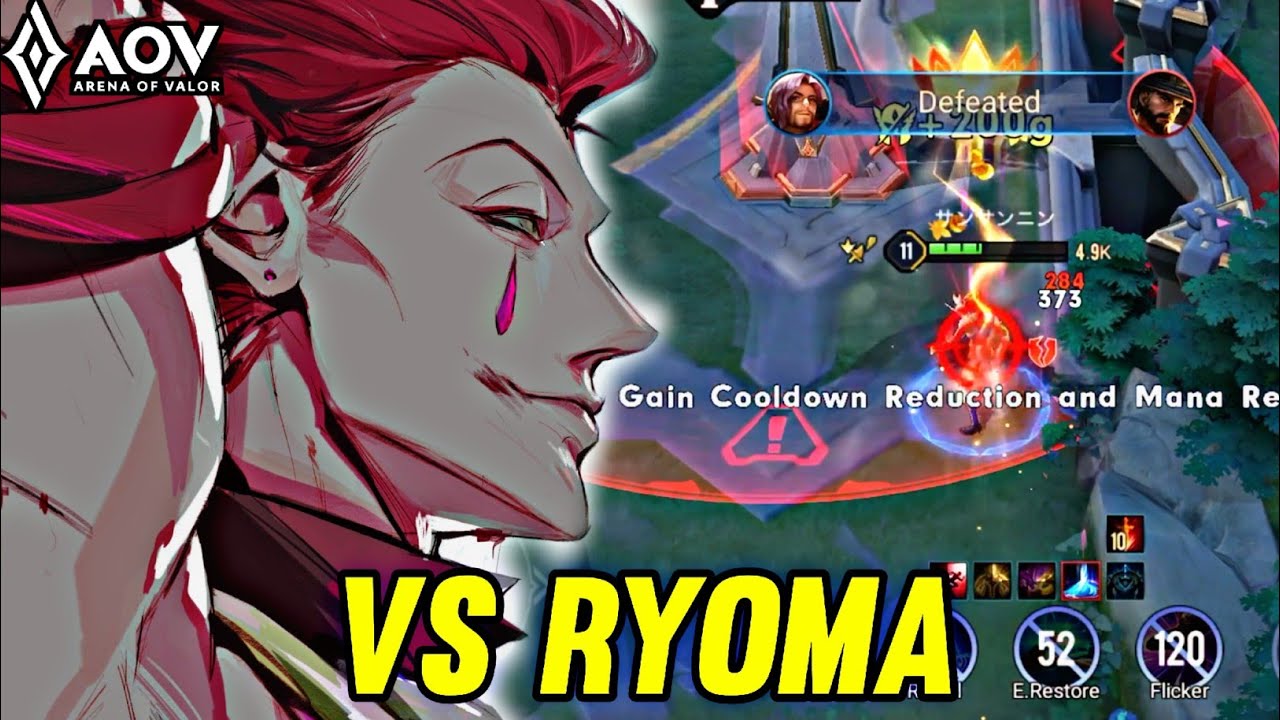 AOV : FLORENTINO GAMEPLAY | VS RYOMA - ARENA OF VALOR LI&Ecirc;NQU&Acirc;NMOBILE ROV