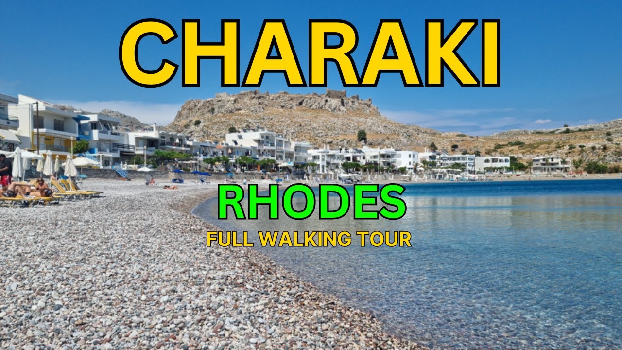 Charaki Village in Rhodes 2024 | Full walking Tour