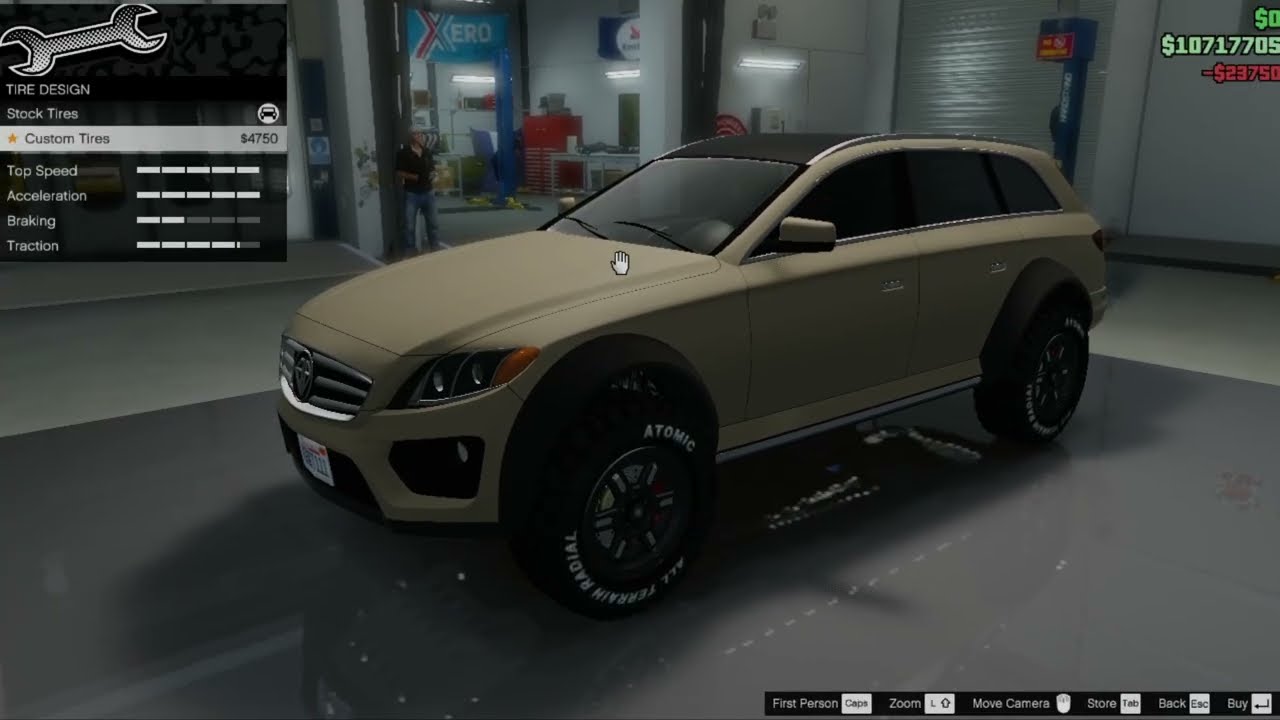 GTA 5 Benefactor Streiter Customization (Mercedes-Benz E-Class All Terrain 4x4&sup2;)