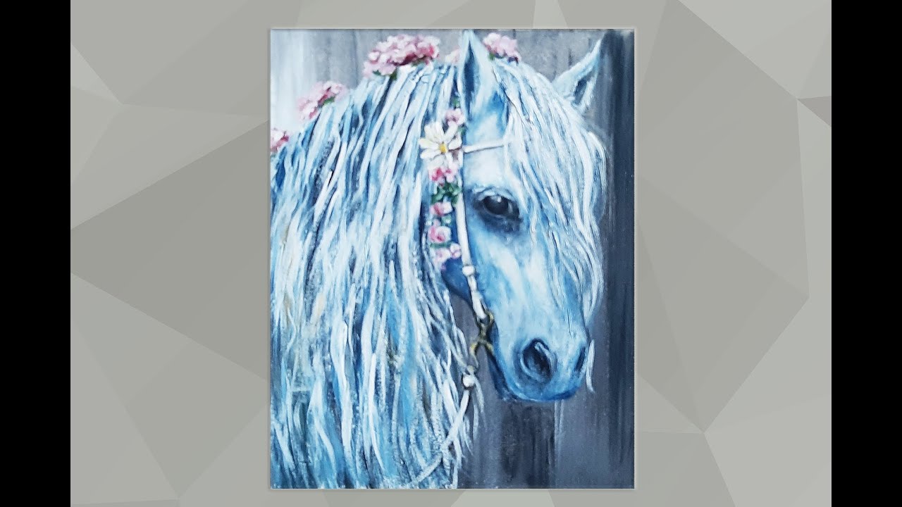 Horse Painting /Step by Step Painting/ Acrylic / MariArtHome
