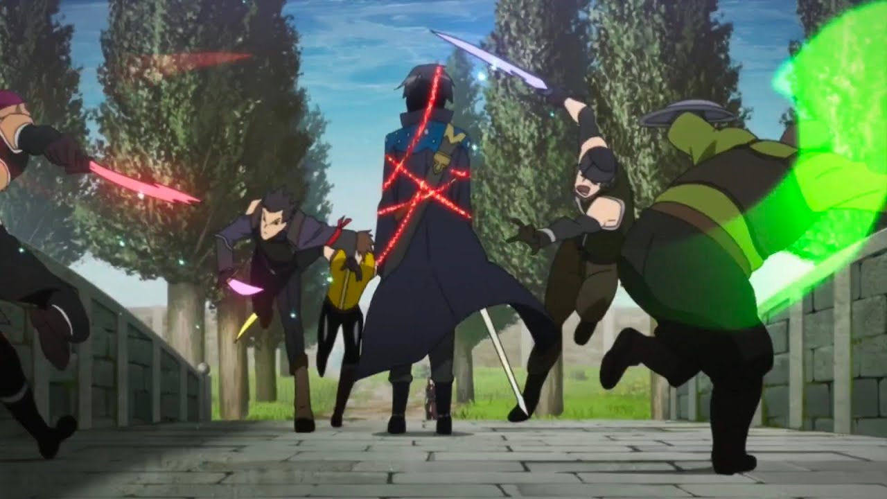KRITO VS ORANGE GUILD | FULL HD | SWORD ART ONLINE | CLIP