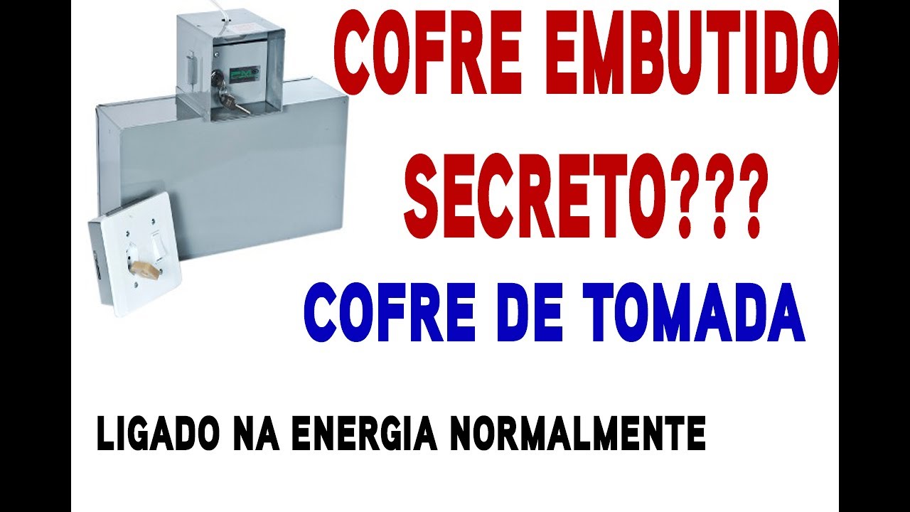 Cofre de tomada Cofre embutido secreto de parede CofresMM