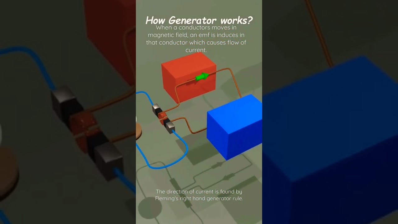 working of DC generator.