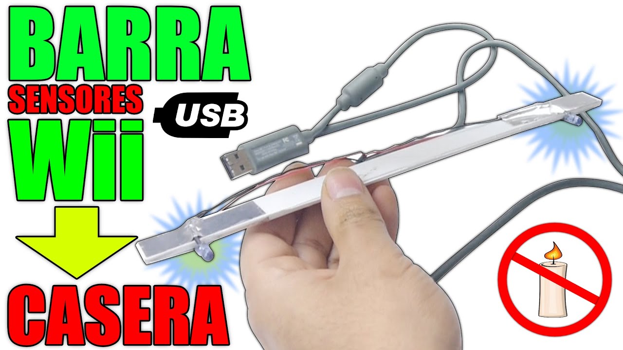 BARRA SENSORES CASERA, USB PARA Nintendo Wii