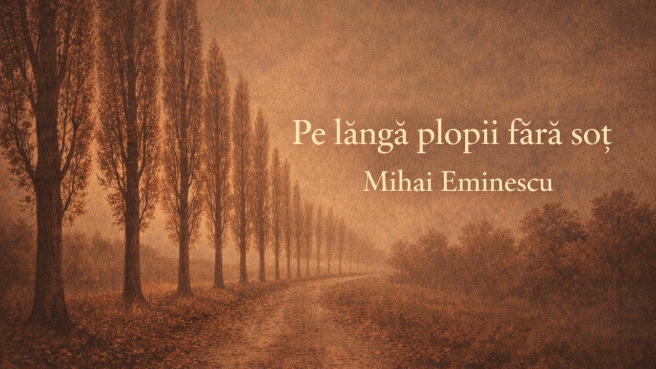Pe lângă plopii fără soț – Mihai Eminescu | poezie cântată