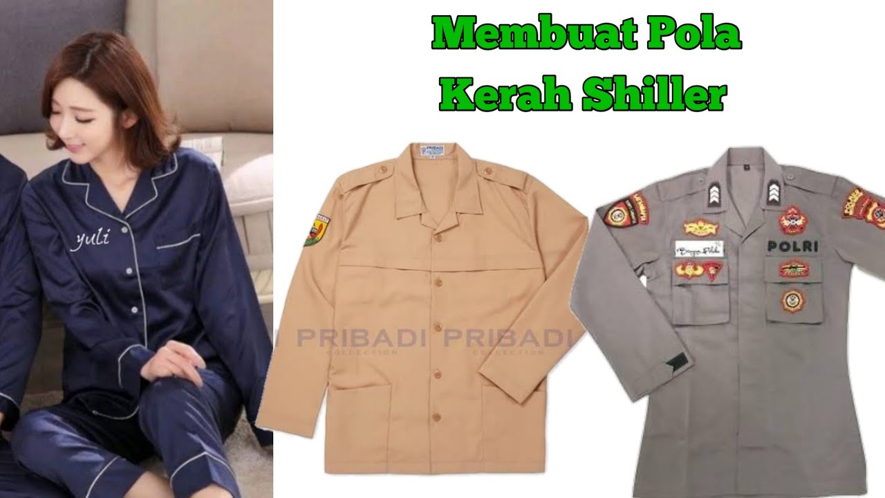 cara membuat pola kerah shiller