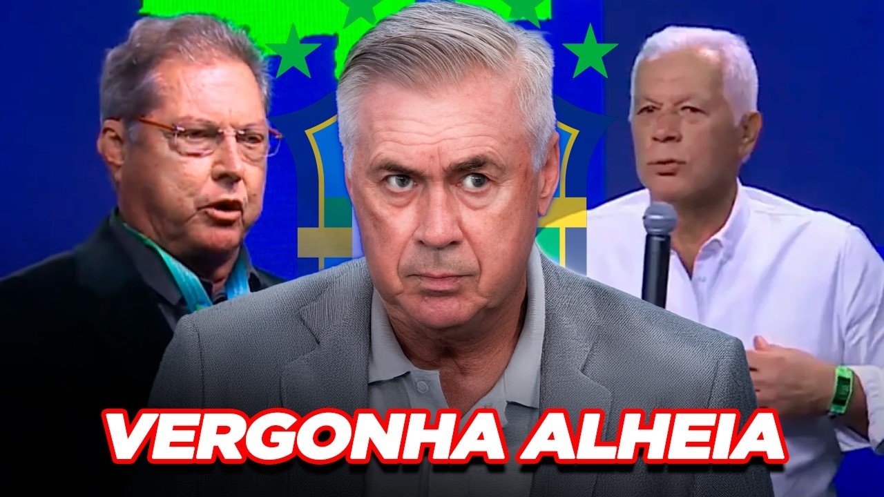 VERGONHA: TÉCNICOS BRASILEIROS ATACAM ANCELOTTI EM EVENTO NA CBF!