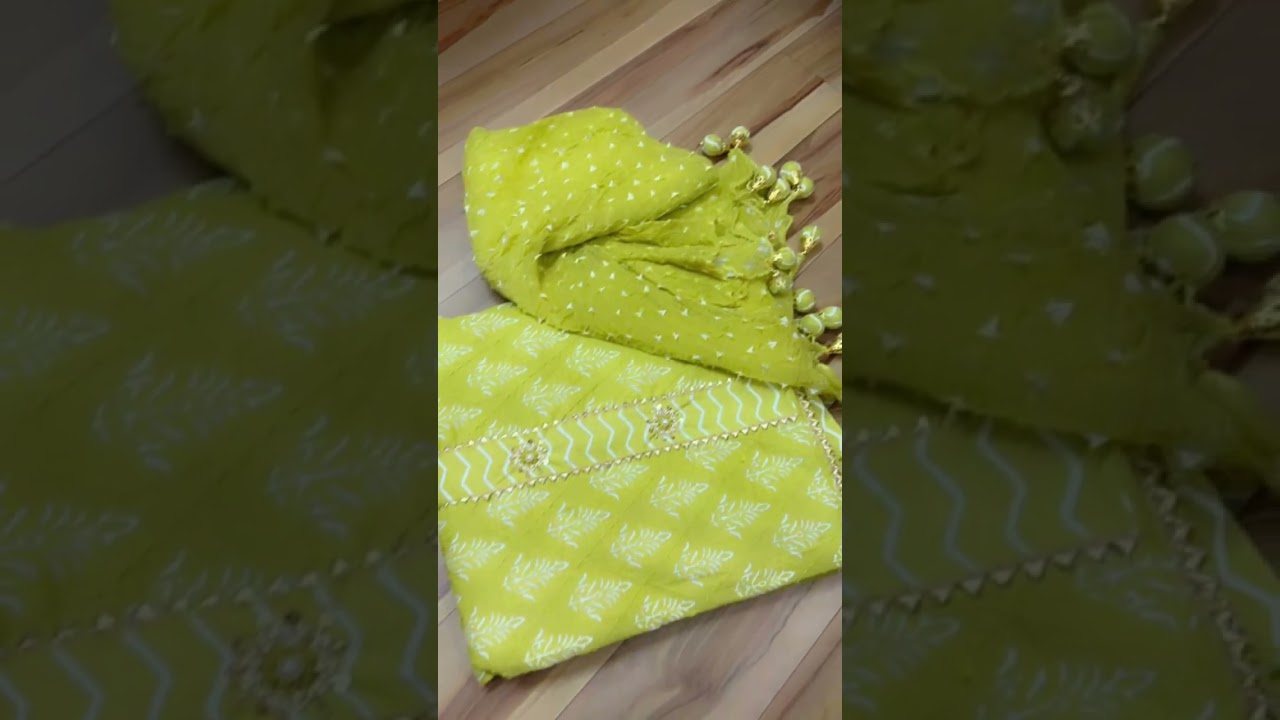 DM US - Donning this intricately done pure cotton suits with chiffon dupatta in soothing colours.