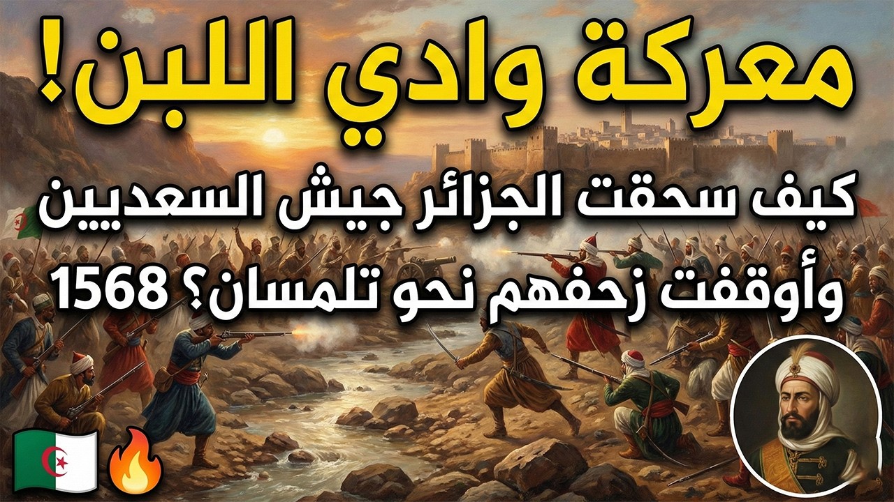 معركة وادي اللبن! كيف سحقت الجزائر جيش السعديين وأوقفت زحفهم نحو تلمسان؟ 1568🔥